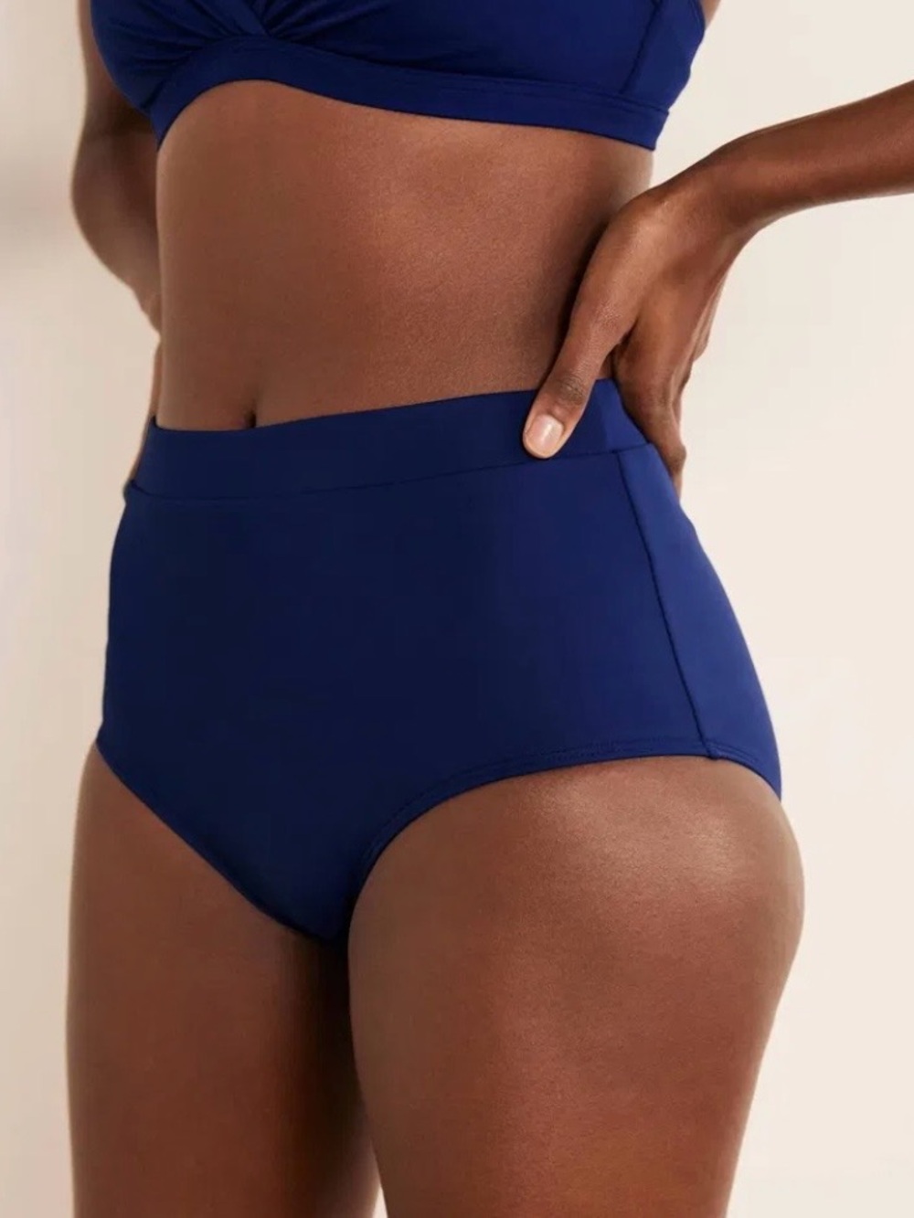 BLACK Boden High-Rise Swim Bottoms
